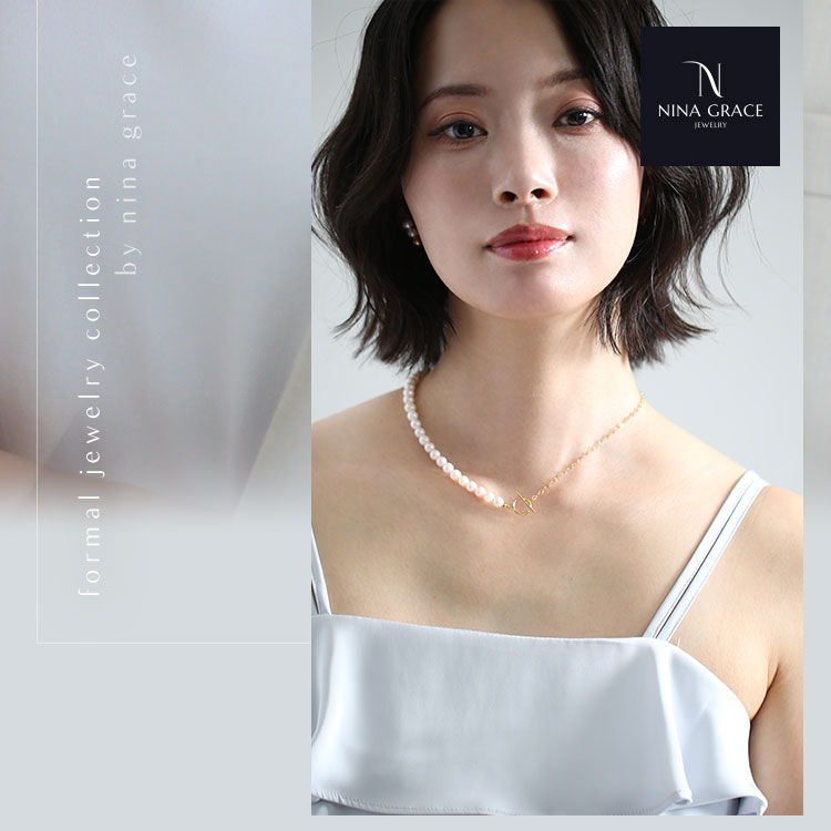 NINA GRACE あこや真珠 ネックレス 6.0-6.5mm 14KGF K14 アコヤ真珠