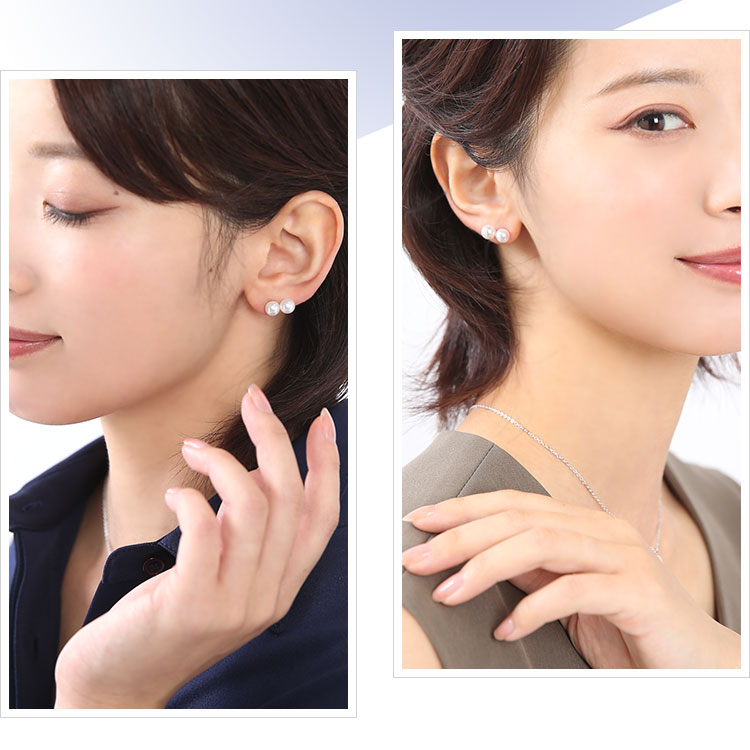 nina's(ファッション) アコヤ真珠 ピアス 6.0-6.5mm K18 nina's(ファッション) アコヤ真珠 ピアス 6.0-6.5mm K18