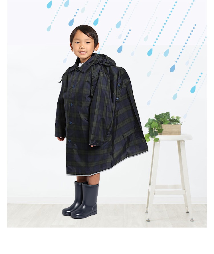子供用レインコート ランドセル対応 雨合羽 カッパ フード 雨具 女の子 
