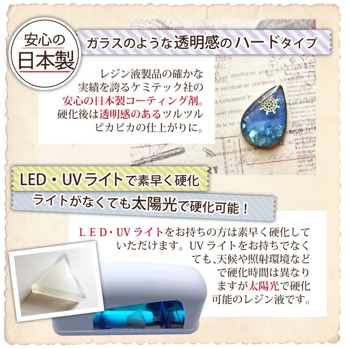 ケミテック コーティング UV LED レジン液 30g ハケ付 詰替容器付き レジン液 レジン アクセサリー ケミテック クラフトアレンジ  コーティング ボトル ハケ LED :cht-uvcodrj:アクセサリーパーツnina Yahoo!店 - 通販 - Yahoo!ショッピング