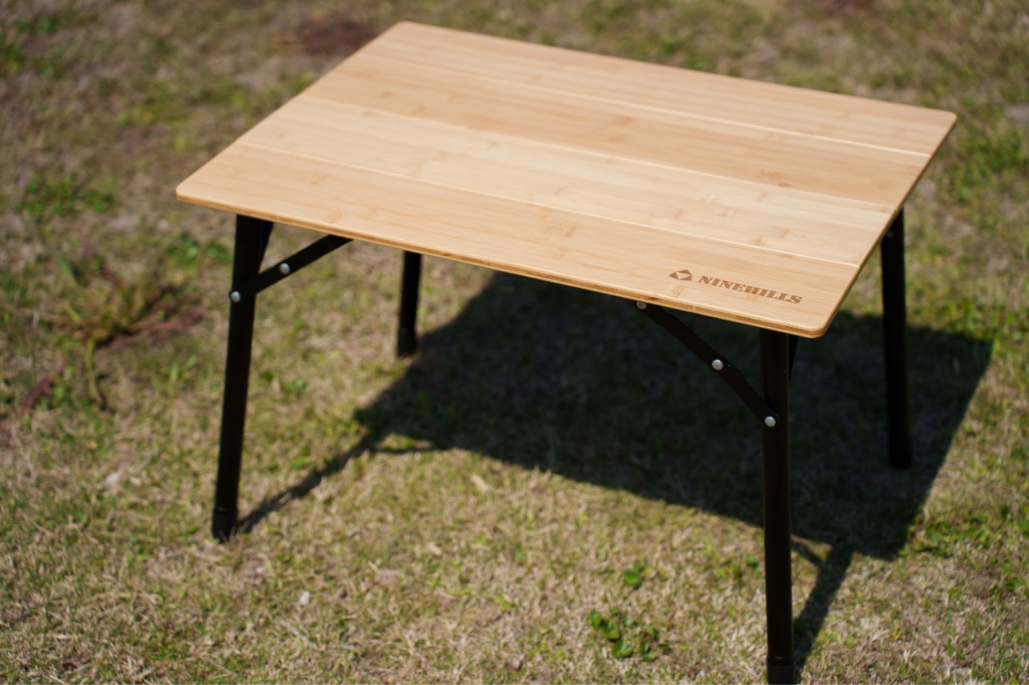 ナインヒルズ 折りたたみバンブーテーブル NINEHILLS QUATTROテーブル(バンブー)Mサイズ 折りたたみテーブル 無