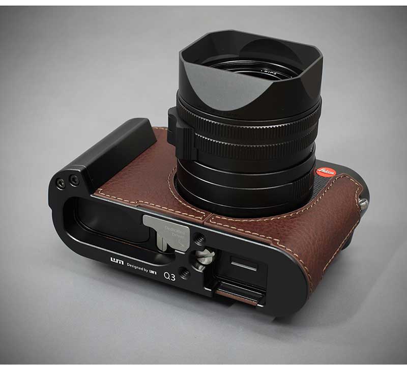 カメラケース Lims リムズ Leica Q3 用 イタリアンレザー ケース Brown 