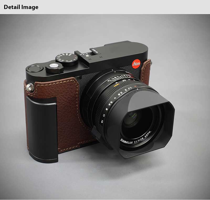 カメラケース Lims リムズ Leica Q3 用 イタリアンレザー ケース Brown