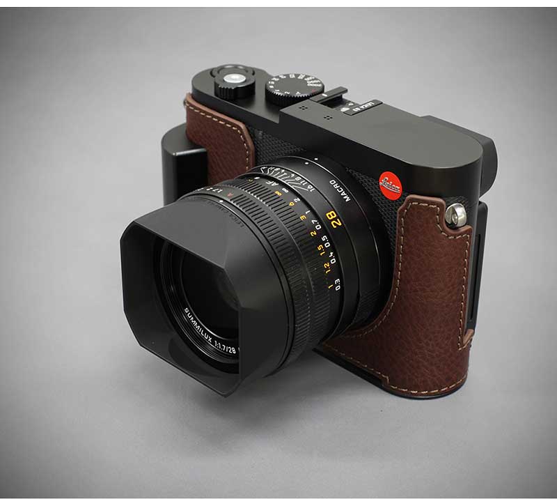 カメラケース Lims リムズ Leica Q3 用 イタリアンレザー ケース Brown 