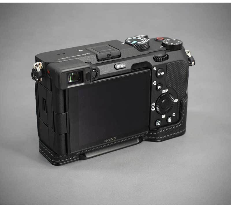 LIM'S SONY α7C 専用 イタリアンレザー カメラケース Black メタル