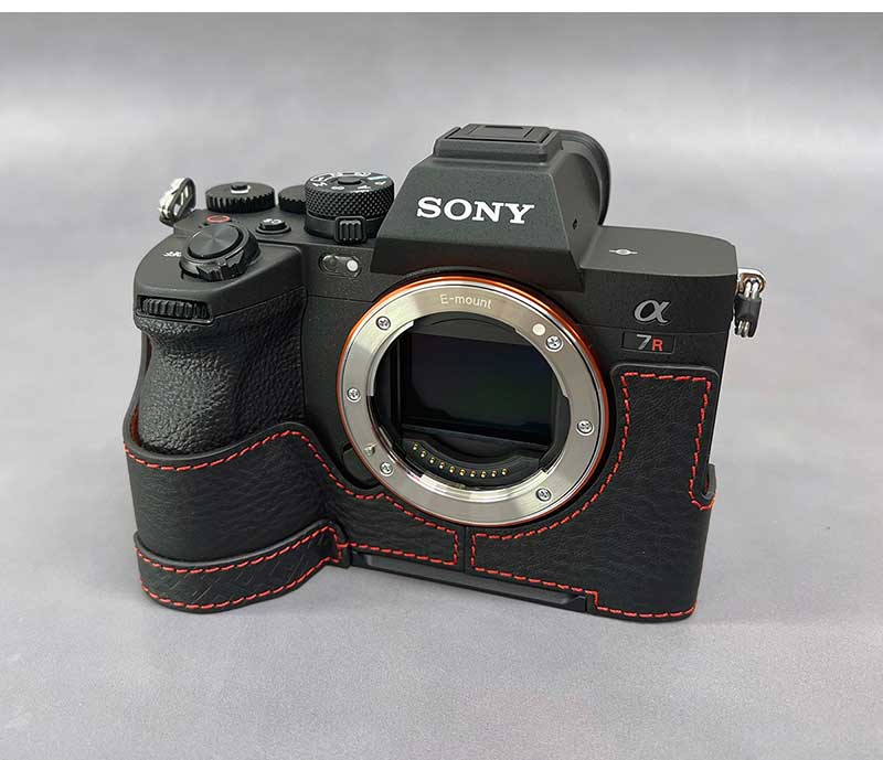 LIM'S SONY α7R V / α7 IV 用 イタリアンレザー カメラケース Black 