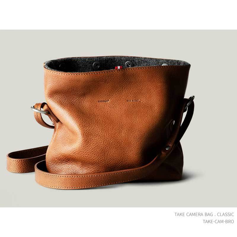 カメラバッグ hardgraft イタリアンレザー ショルダーバッグ Brown