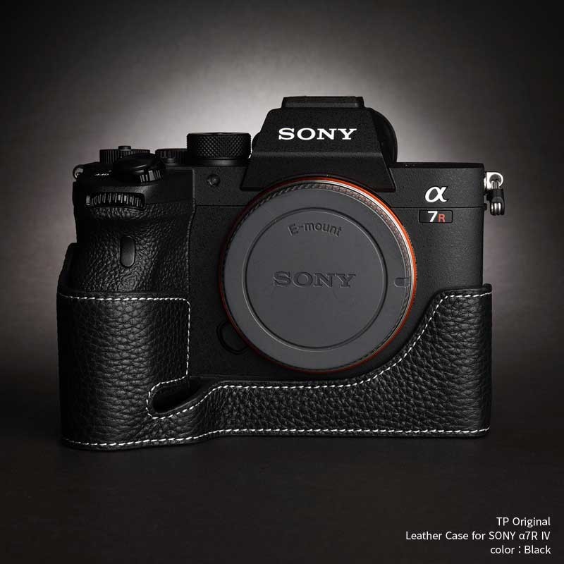 TP Original SONY α7R IV / α9II 専用 レザー カメラケース Black