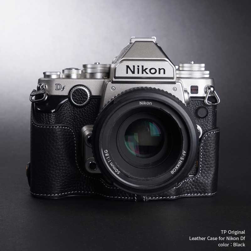 TP Original Nikon Df 専用 レザー カメラケース Black ブラック