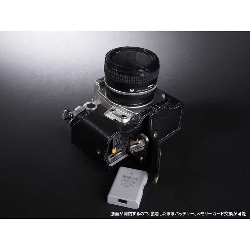 TP Original Nikon Df 専用 レザー カメラケース Black ブラック