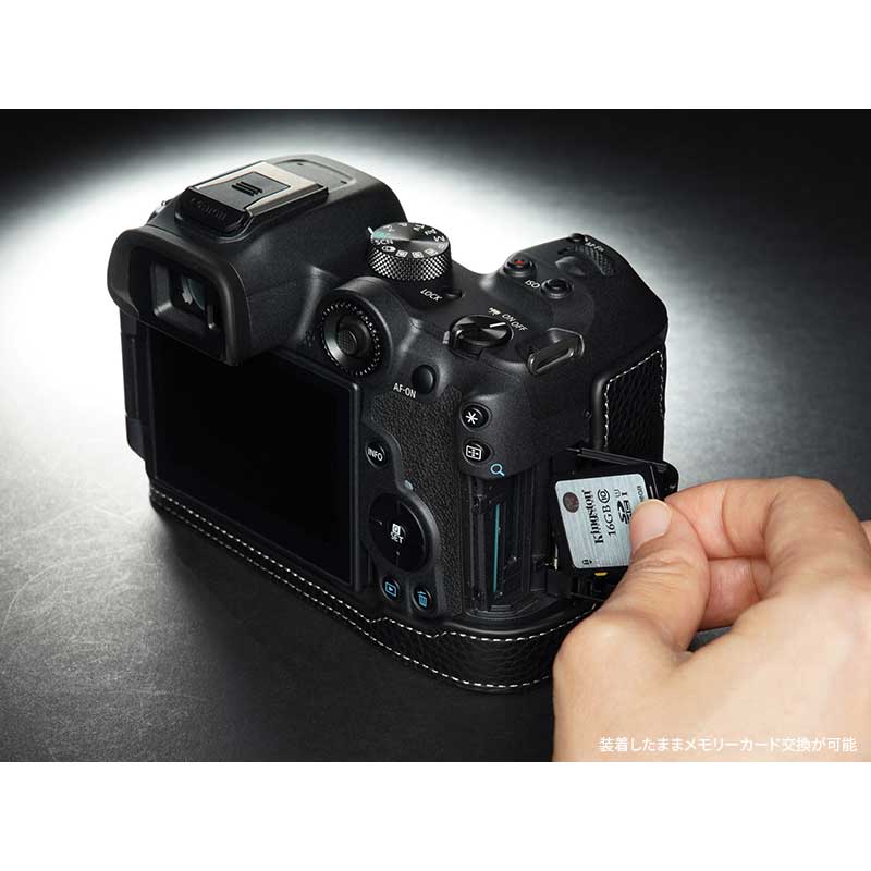 カメラケース TP Original Canon EOS R7 専用 レザー ケース Black