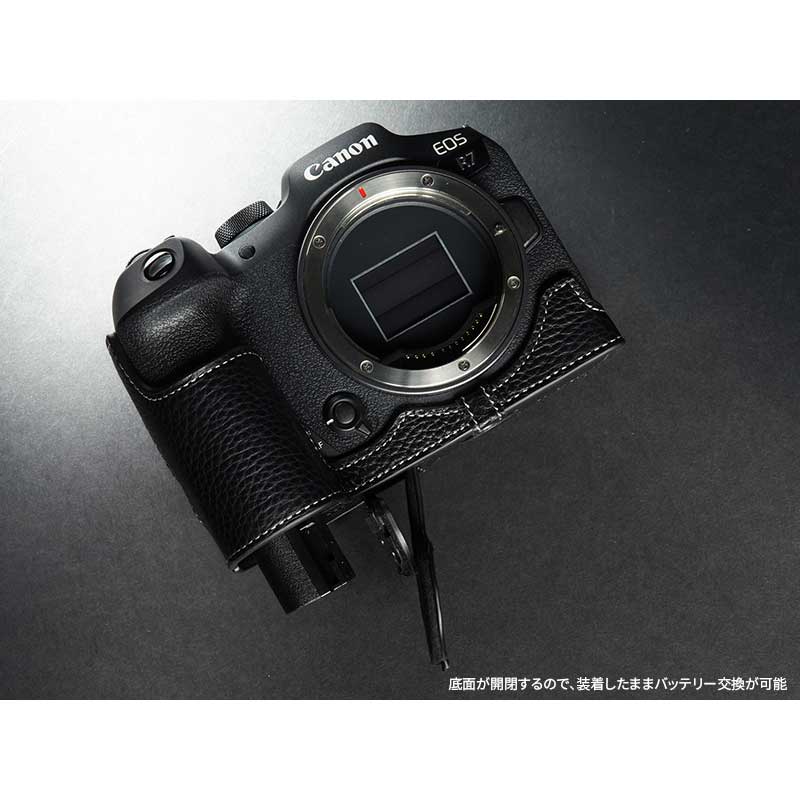 カメラケース TP Original Canon EOS R7 専用 レザー ケース Black