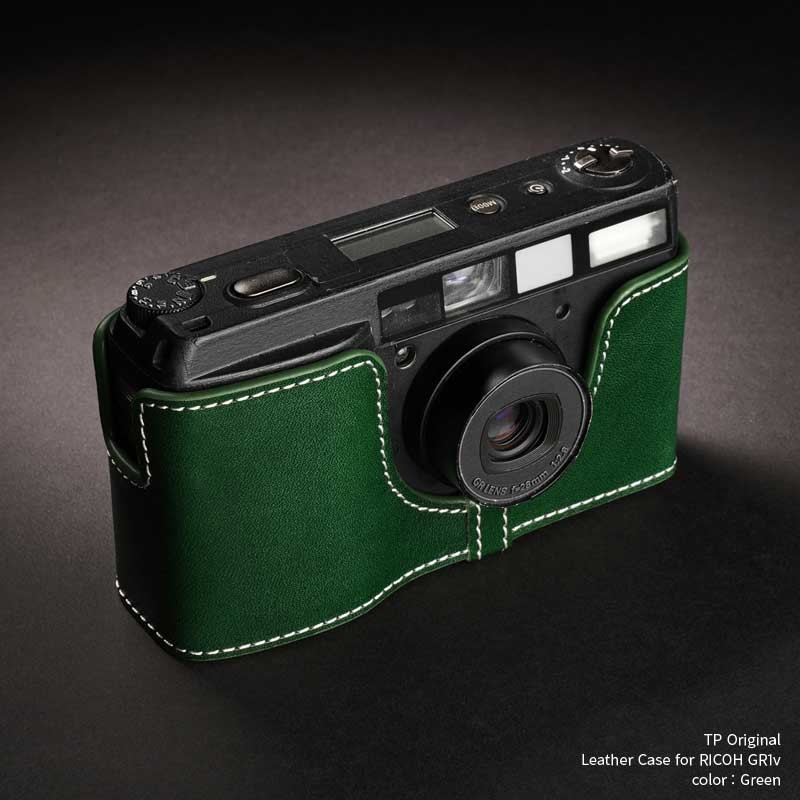 TP Original Leather Camera Body Case for RICOH GR1v Green リコー 