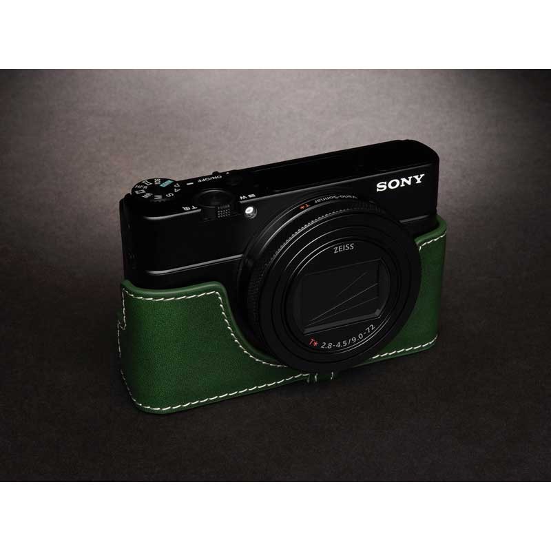 TP Original Leather Camera Body Case for SONY RX100M7 Green ソニー