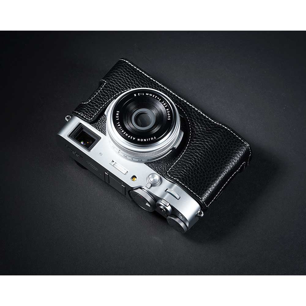 FUJIFILM X100V ブラック レザーケース付き FUJIFILM X100V用レザーケース LC-X100V: カメラバッグ・ケース