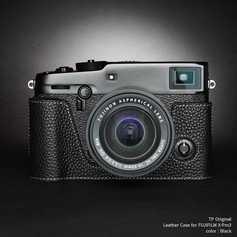 カメラケース TP Original Leather Camera Body Case for FUJIFILM X-Pro3 Black  フジフイルム 本革 レザー ケース EZ Series TB06XPR3-BK