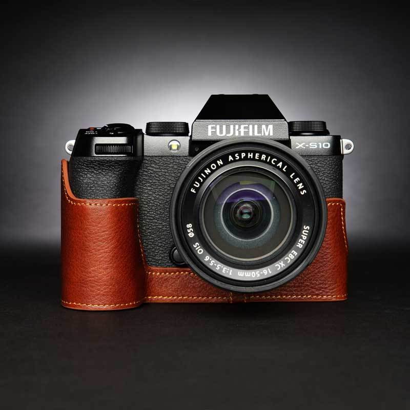 TP Original FUJIFILM X-S10 専用 レザー カメラケース Volcano