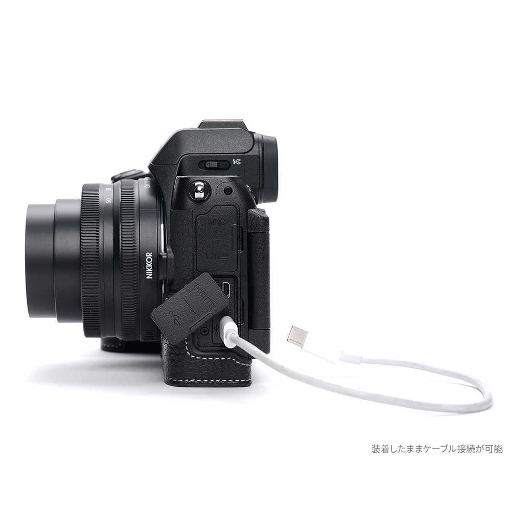 Zシリーズ（Nikon） Nikon Z50II 専用 レザー ケース Black ブラック