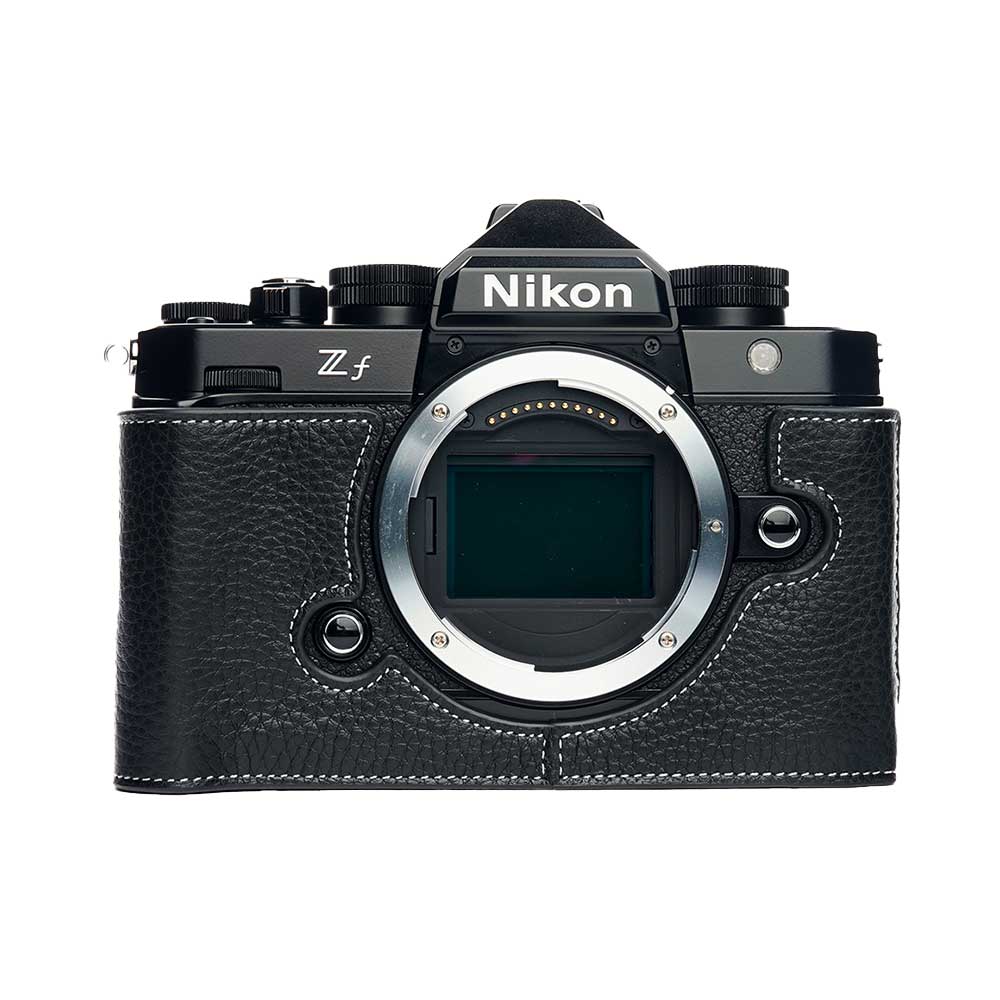 カメラケース TP Original Nikon Z f 専用 レザー ケース Black おしゃれ 本革 牛革 速写ケース ニコン TB06ZF-BK