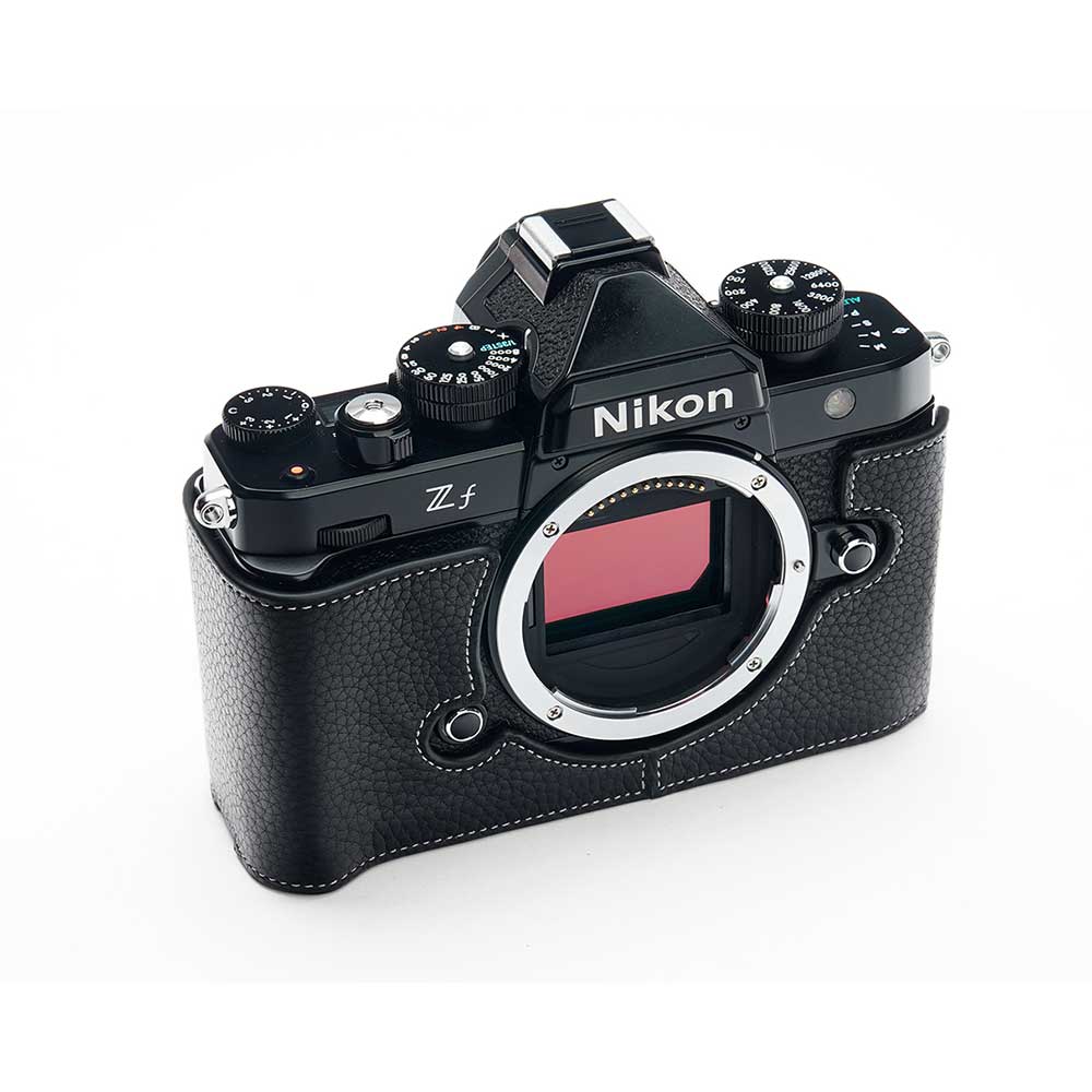 カメラケース TP Original Nikon Z f 専用 レザー ケース Black おしゃれ 本革 牛革 速写ケース ニコン TB06ZF-BK