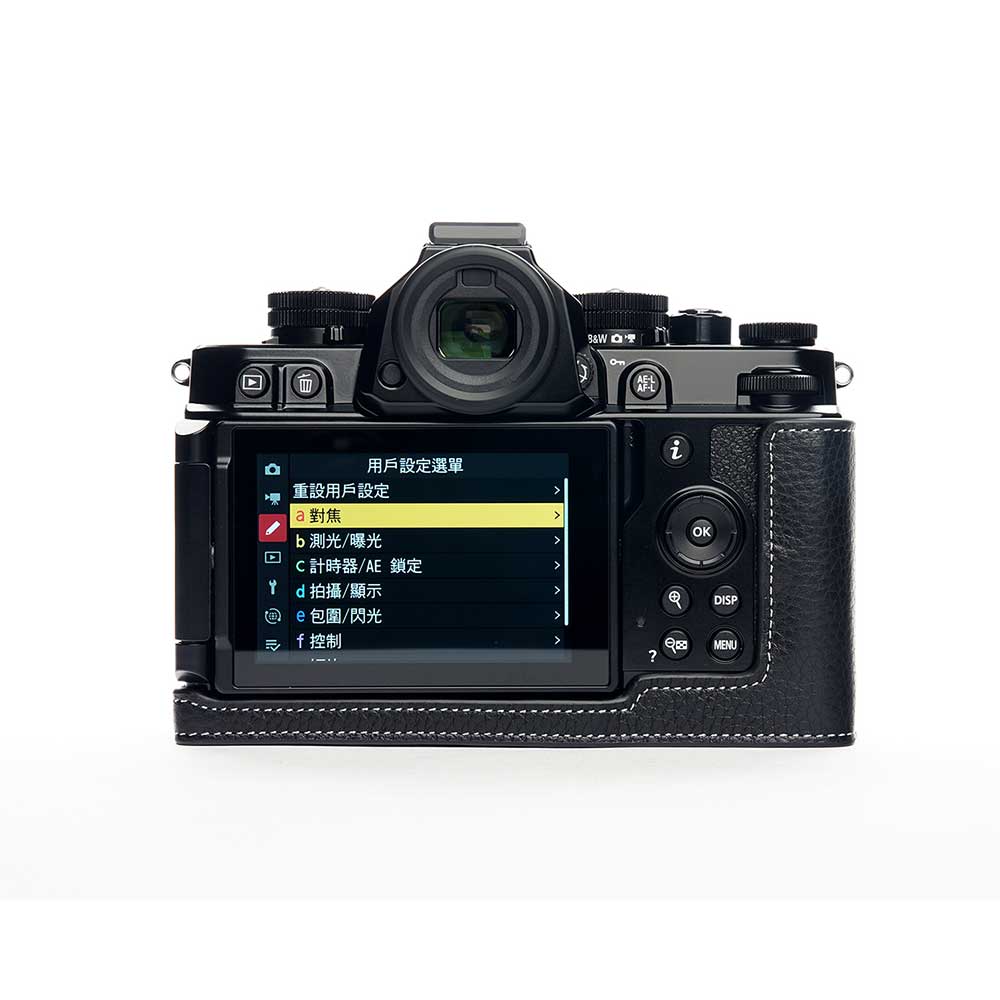 カメラケース TP Original Nikon Z f 専用 レザー ケース Black おしゃれ 本革 牛革 速写ケース ニコン TB06ZF-BK