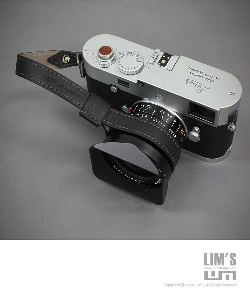 LIM'S カメラハンドストラップ ミラーレス RFカメラ用 Black ブラック