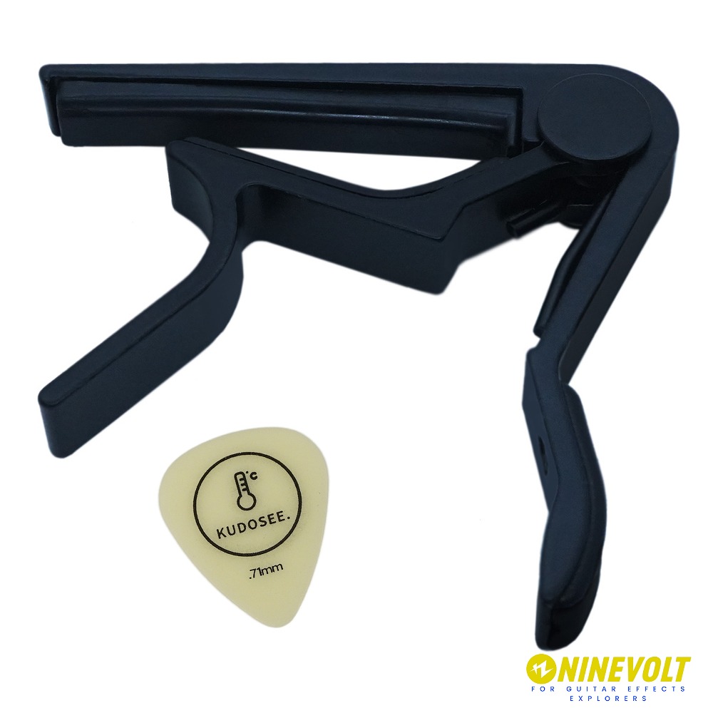 9℃　Basic Capo For Guitar 厚みが選べるオリジナルピック付き　/ カポタスト  カポ エレキ アコギ クラシックギター ピック【ゆうパケット対応可能】 |  | 01