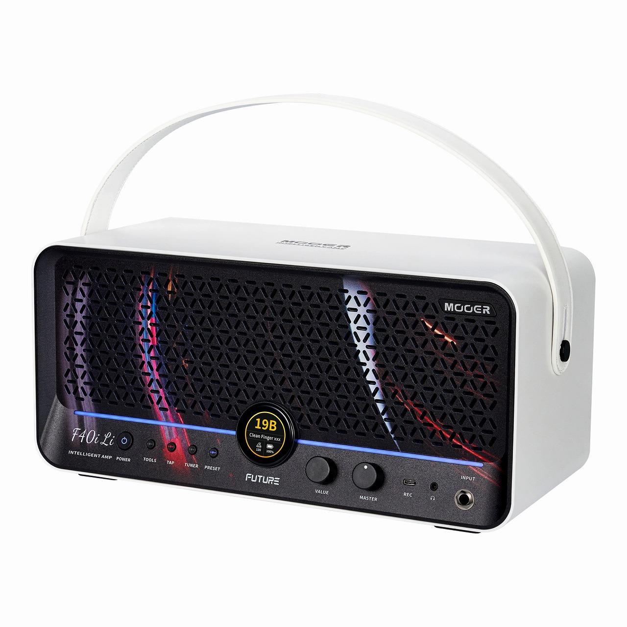 Mooer - F40i Li | コンボアンプ ギター アンプ タッチスクリーン搭載 40Wステレオ出力 デスクトップアンプ スピーカーの画像