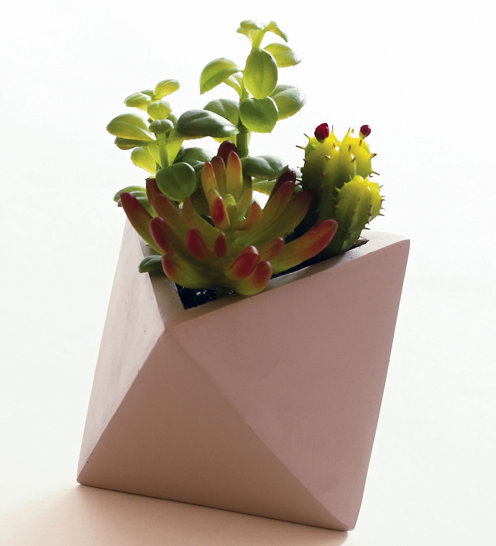 インテリア/フェイクグリーン観葉植物/陶器鉢セット GREEN COFFRET アルテシマ120陶器鉢付・白 人工観葉植物 フェイク
