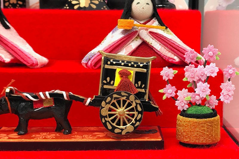 雛人形 ひな人形 コンパクト ちりめん 5人 五人 ケース飾りおしゃれ