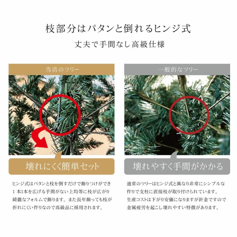 クリスマスツリー 120cm 北欧 おしゃれ フィルムポットスリムツリー選べるツリータイプ 飾り｜ningyohonpo｜13