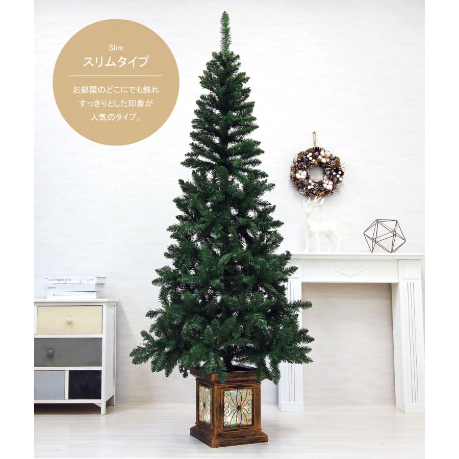 クリスマスツリー 120cm 北欧 おしゃれ フィルムポットスリムツリー選べるツリータイプ 飾り｜ningyohonpo｜04