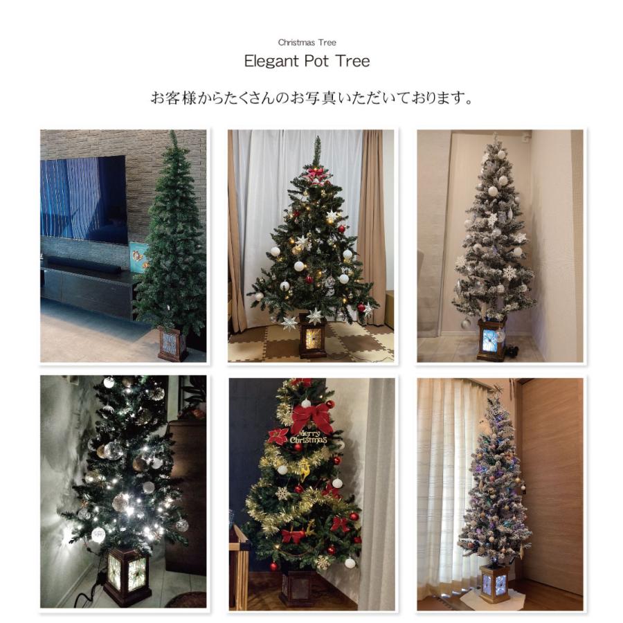クリスマスツリー 120cm 北欧 おしゃれ フィルムポットスリムツリー選べるツリータイプ 飾り｜ningyohonpo｜10