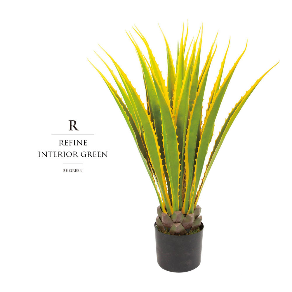 売り切れ必至 観葉植物 フェイクグリーン 人工観葉植物 イエローアガベ アガベ 造花 おしゃれ ツリー 店舗装飾 中型 フェイク グリーン インテリア 1cm 限定価格セール Www Thedailyspud Com