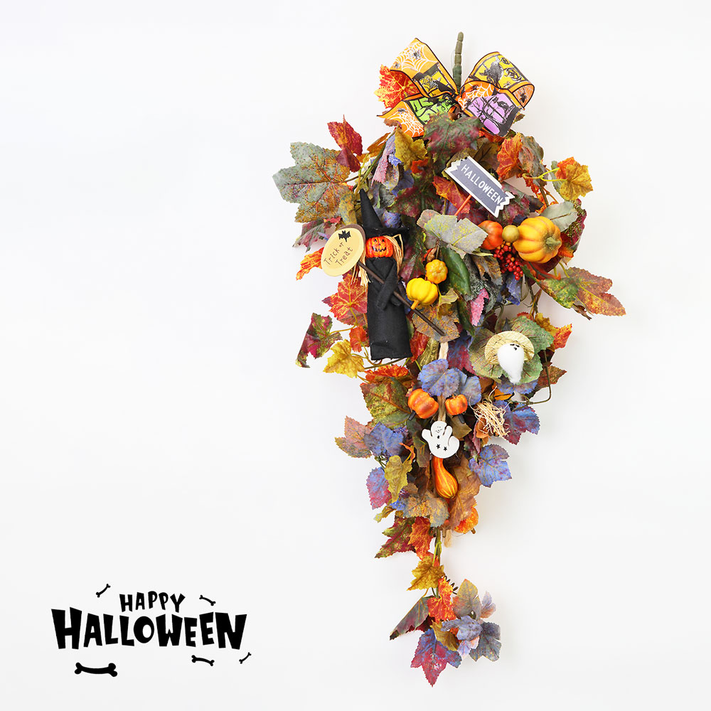 ハロウィントライアングル 壁 壁掛け リース 飾り 装飾 パンプキン ゴースト オブジェ 置物 ハロウィーン ハロウィン 店舗装飾 インテリア デコレーション Hw1263 恵月人形本舗 通販 Yahoo ショッピング