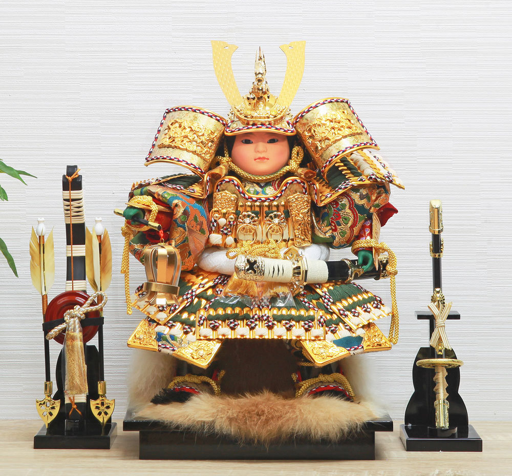 五月人形 コンパクト おしゃれ インテリア 大将飾り 木製 兜飾り 兜