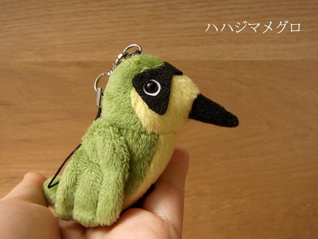 TST 鳴き笛入り野鳥 ストラップ ぬいぐるみ】鳥 インコ リアル 本物