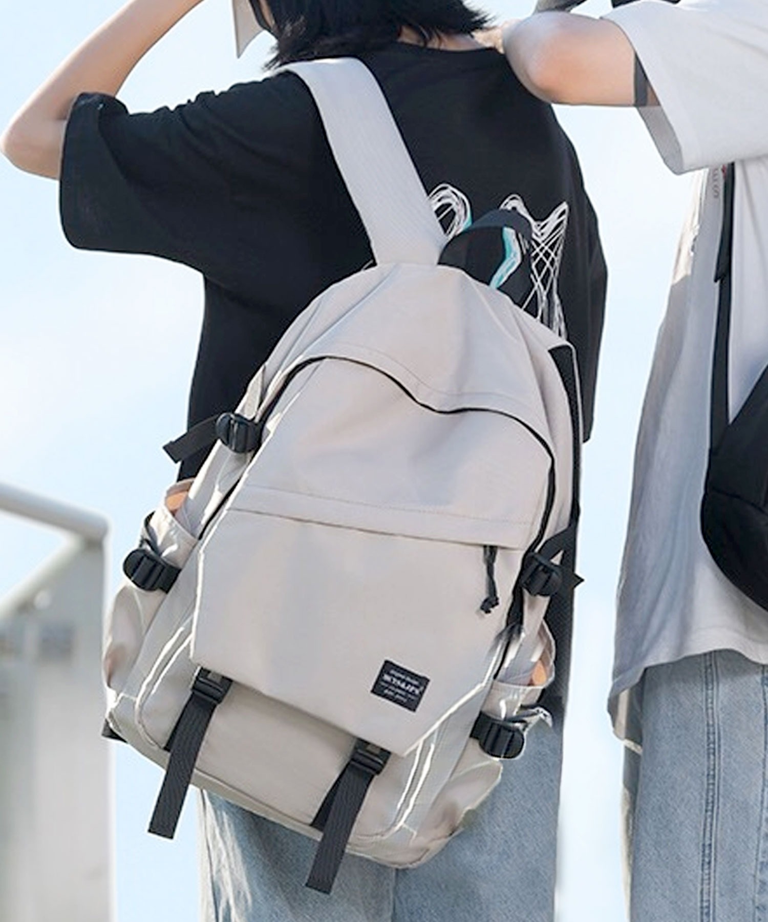 リュック レディース 通学 女子 A4 多機能 フラップ デザイン