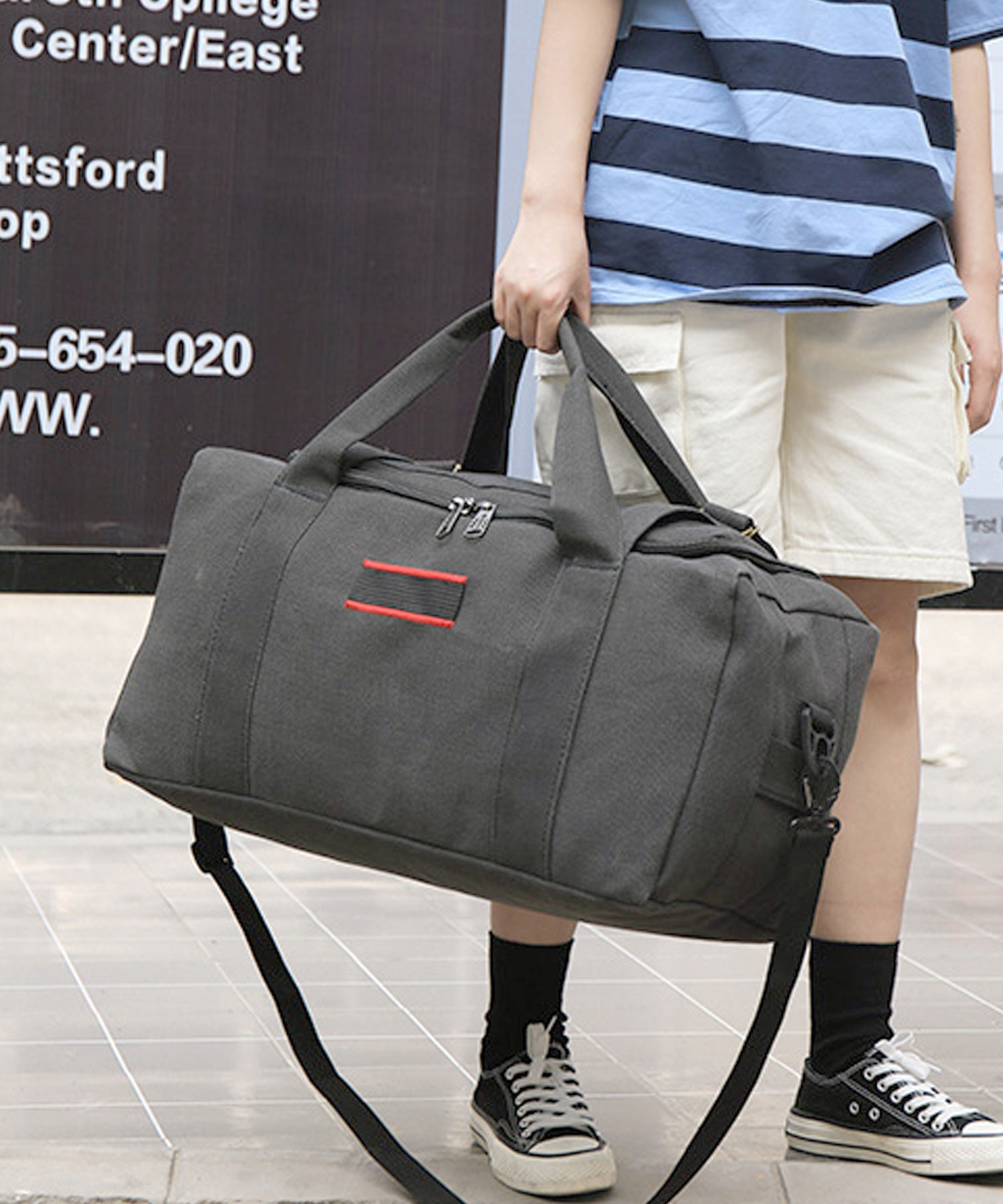 【美品】FEILER ビエンナ 大型ボストンバッグ 旅行バッグ 大容量　グレー ボストンバッグ レディース 修学旅行 大容量 メンズ ゴルフ 旅行バッグ