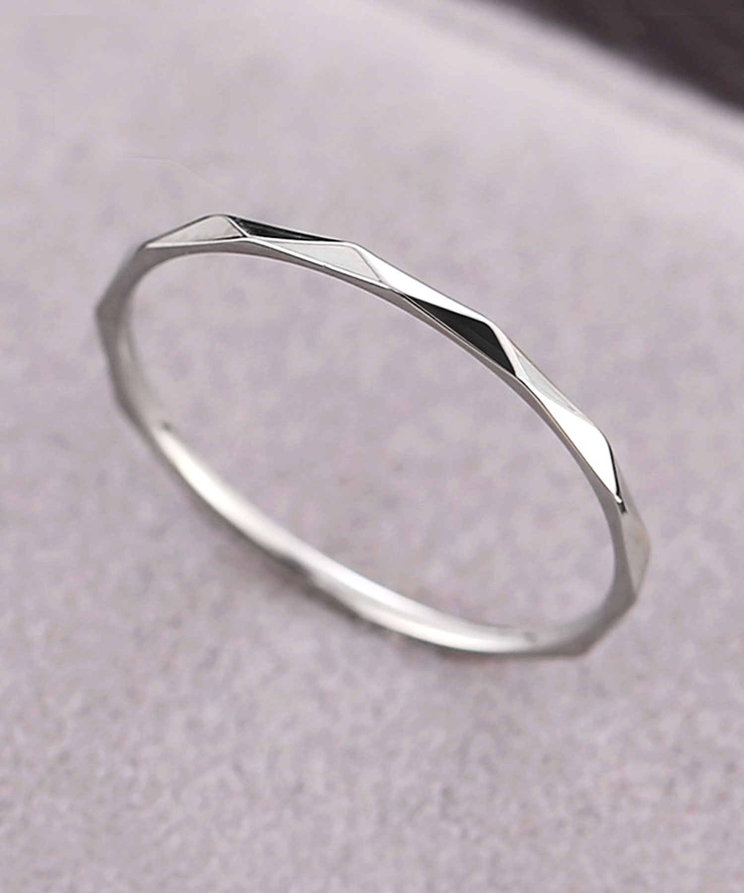 リング レディース おしゃれ ゴールド シルバー ピンクゴールド ステンレス メンズ 指輪 つけっぱなし アクセサリー 金属アレルギー 細身 カット 大人 男女兼用 |  | 02