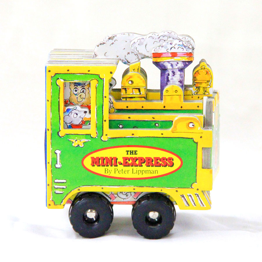 MINI-WHEELS BOOKS：THE MINI-EXPRESS ボードブック 幼児用 しかけ絵本