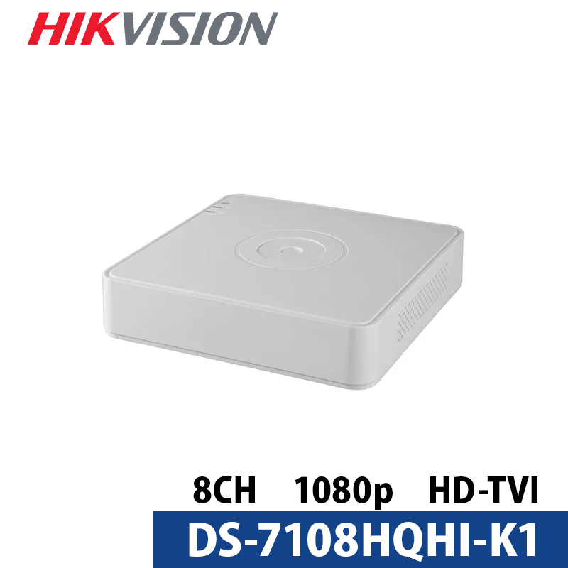 400万画素 HIKVISION(ハイクビジョン)DVRレコーダー アナログハイビジョン スマホ監視 日本語マニュアル付き 防犯カメラ 8チャンネル DS-7108HQHI-K1｜nippon-intercoax