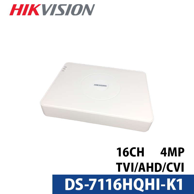 4K HIKVISION(ハイクビジョン)DVRレコーダー アナログハイビジョン スマホ監視 日本語マニュアル付き 防犯カメラ 16チャンネル 800万画素 DS-7116HQHI-K1｜nippon-intercoax