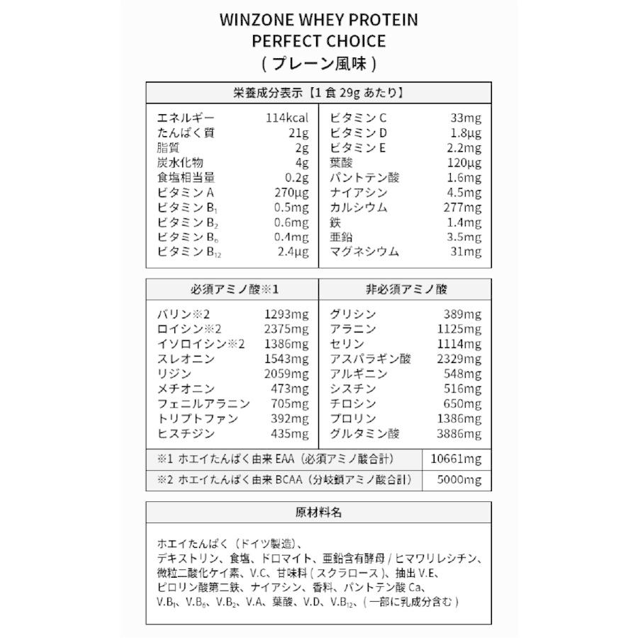 ホエイ プロテイン ウィンゾーン パーフェクトチョイス WINZONE WHEY PROTEIN 1kg ご褒美濃厚バニラ風味 ...