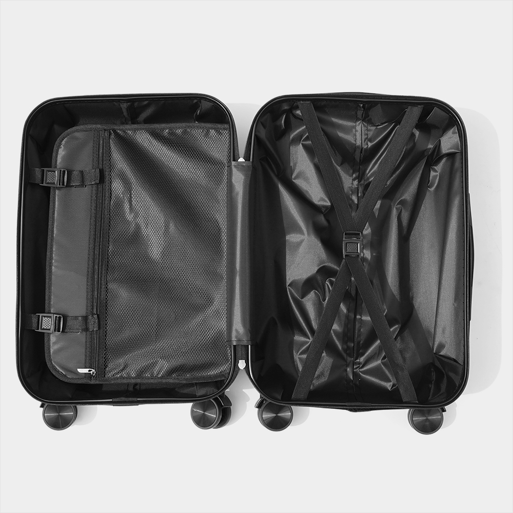 kevala スーツケース黒 M,Lサイズセット(単品発送可) Qoo10 kevala 3点スーツケース 3サイズSET 2wa