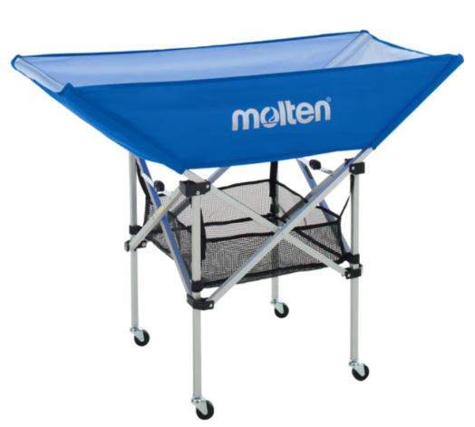 ネーム加工可】モルテン molten 折りたたみ式平型ボールカゴ 背低 屋内