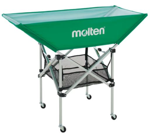 ネーム加工可】モルテン molten 折りたたみ式平型ボールカゴ 背低 屋内