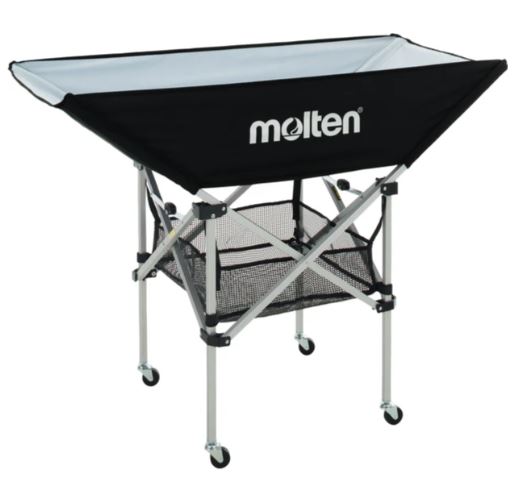 ネーム加工可】モルテン molten 折りたたみ式平型ボールカゴ 背低 屋内