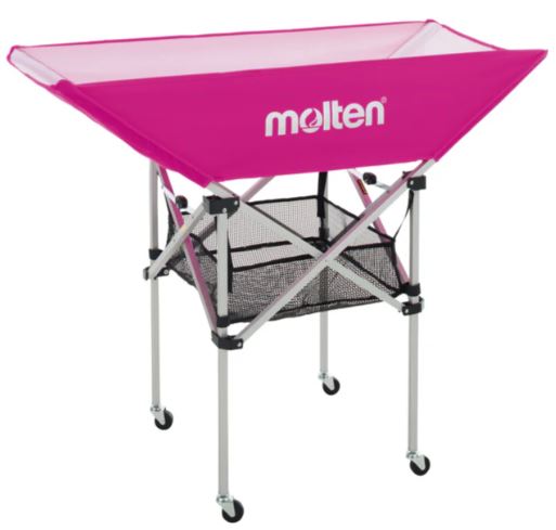 ネーム加工可】モルテン molten 折りたたみ式平型ボールカゴ 背低 屋内