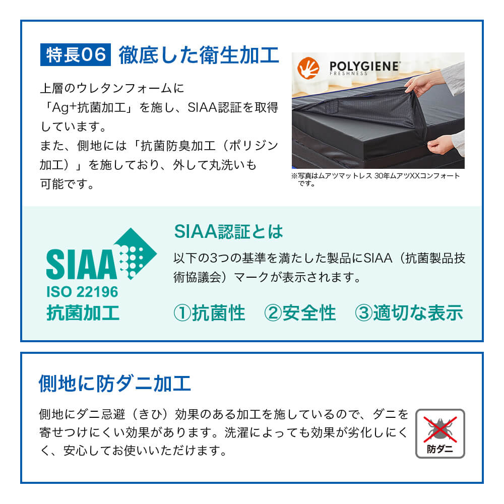 西川（nishikawa） マットレス ダブル ムアツ布団 折りたたみ 三つ折り